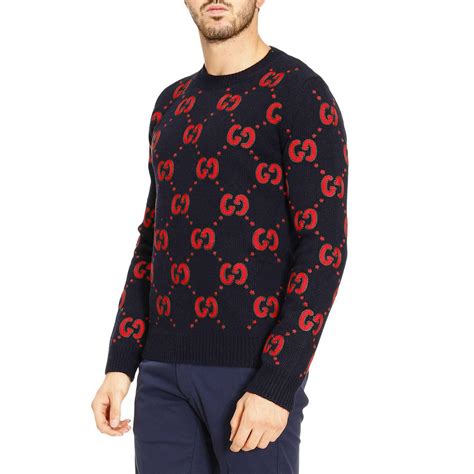 gucci sweater blue|gucci sweater for men.